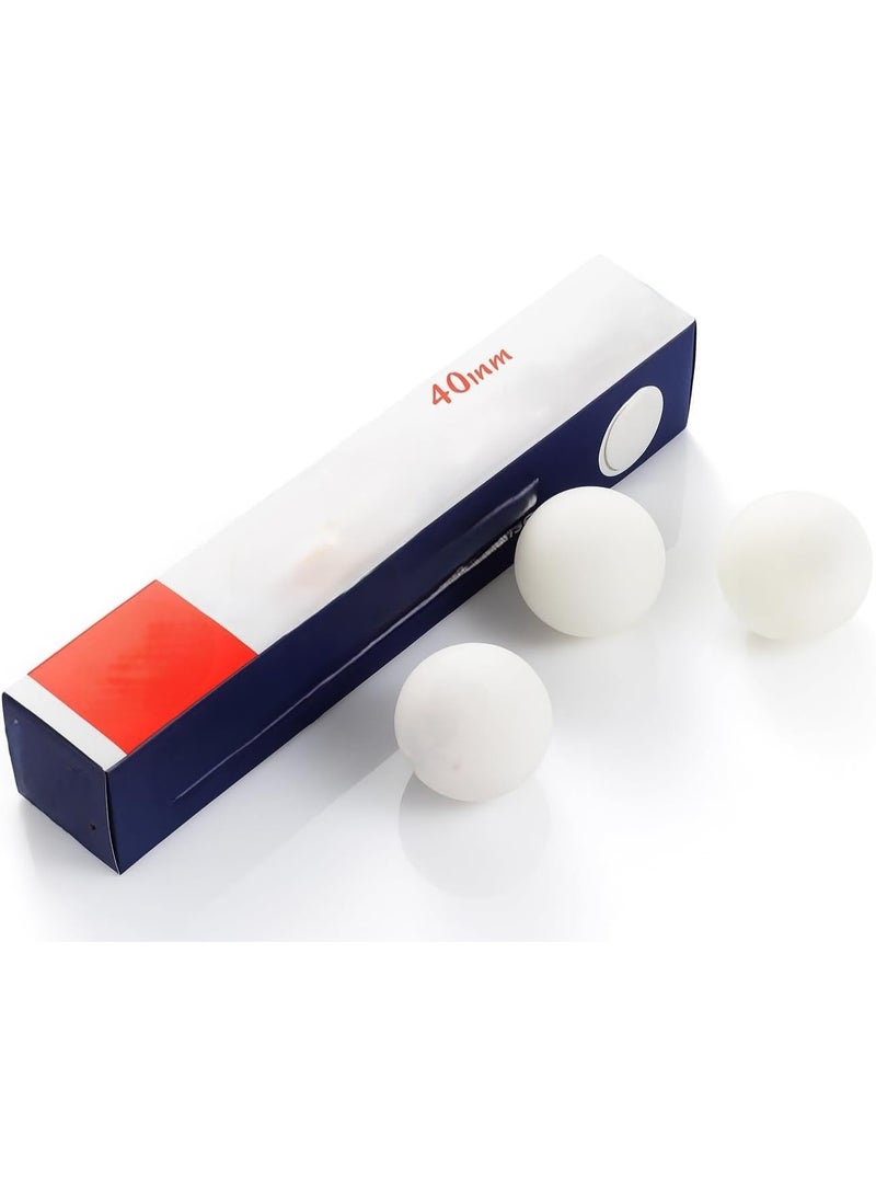 كرات تنس الطاولة، 40 مم، كرات بينج بونج تدريبية متينة - عبوة من 6 كرات - Image 1