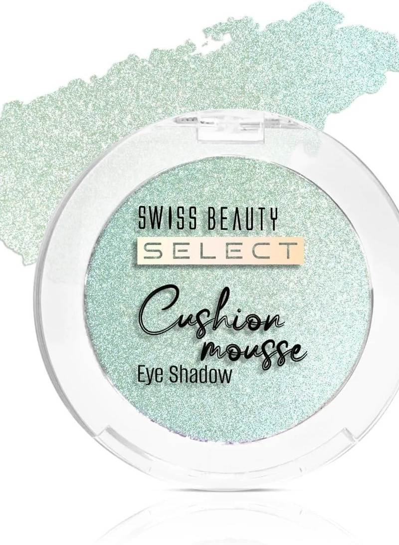 Swiss Beauty Swiss Beauty Cushion Mousse Eyeshadow | Highly Pigmented & Blendable Formula | Long-Lasting Eye Makeup with Vitamin E | Lightweight & Shimmer Finish | Shade- 3. Aurora Green, 2g