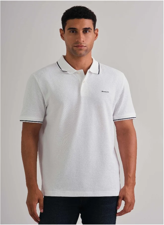غانت Gant Tipped Piqué Polo Shirt