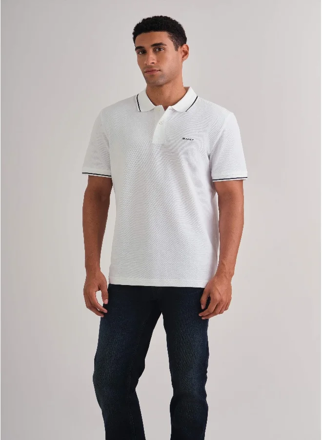 غانت Gant Tipped Piqué Polo Shirt