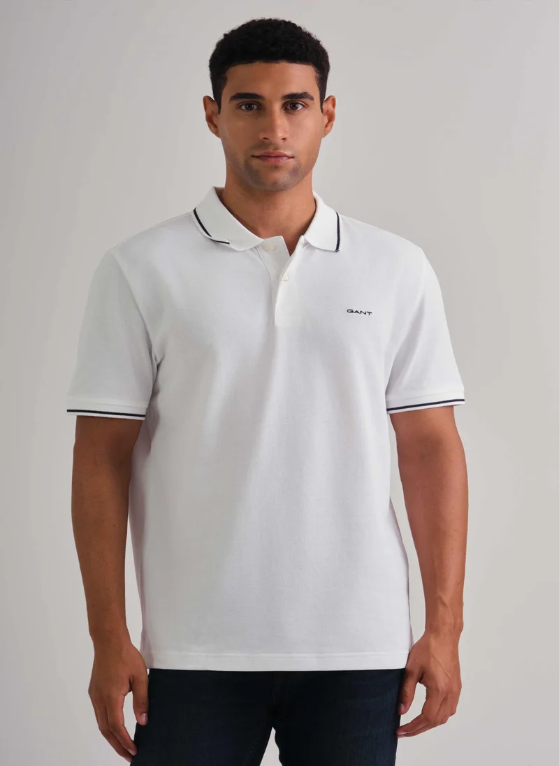 غانت Gant Tipped Piqué Polo Shirt