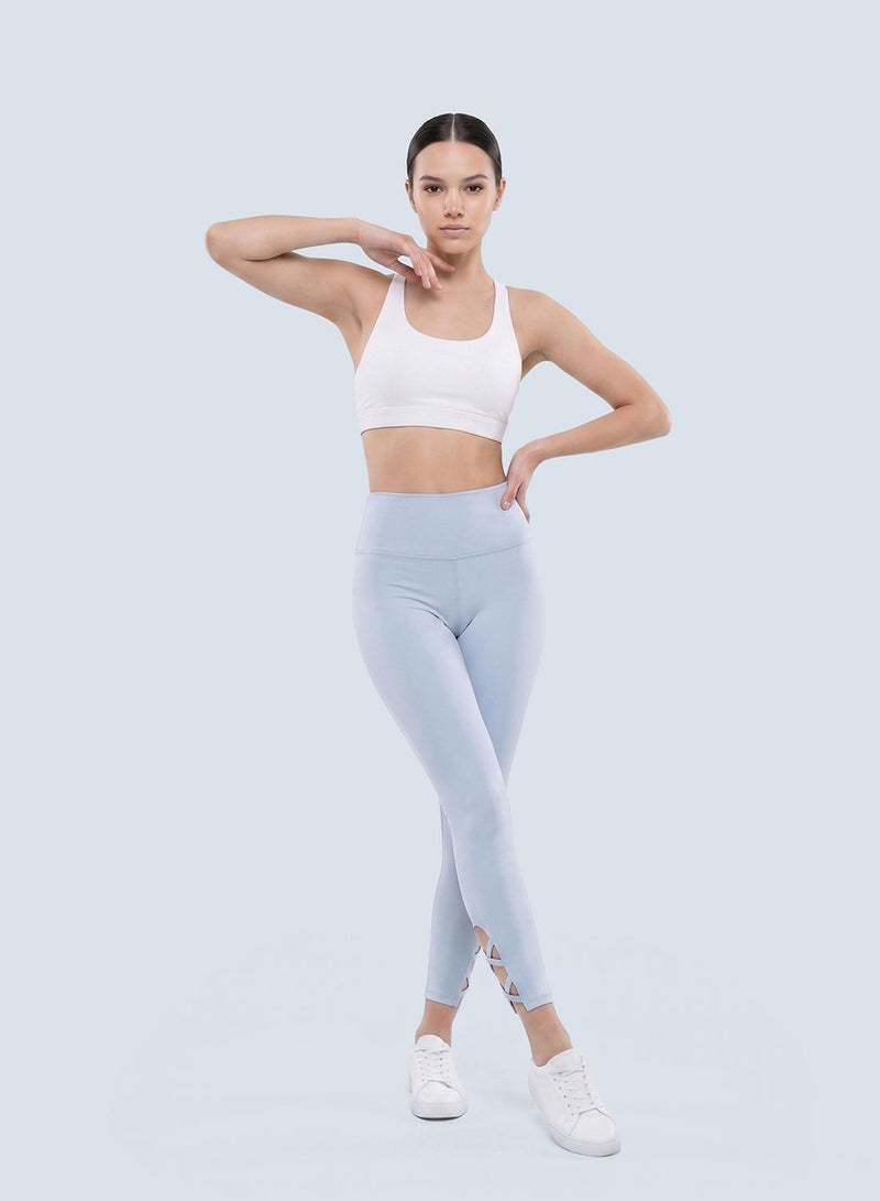 Cardio Bunny Women's Seamless Compression High-Waist Ankle Strap Seamless Leggings - Image 3
