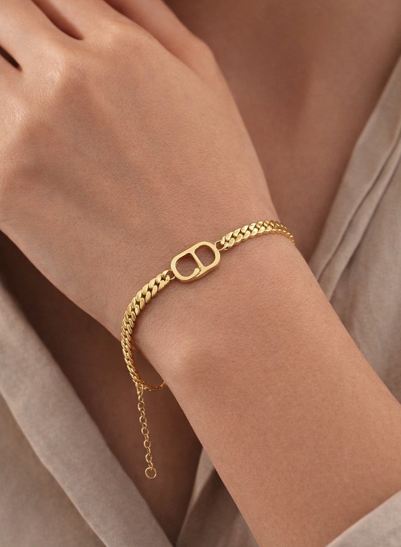 general Women's Chain-Link Bracelet – Modern Bracelet with a Distinctive Look - Image 1