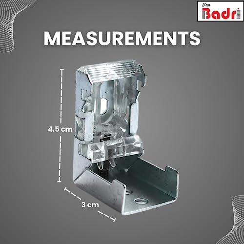 FAPBADRI Metal Bracket/Holder for Roman Blind, Screws & Wall Plugs Included - 3 Pieces - Image 3