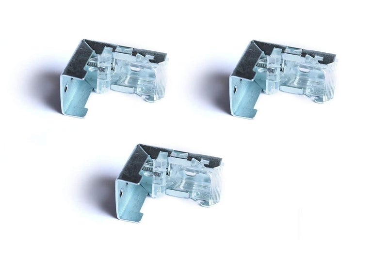 FAPBADRI Metal Bracket/Holder for Roman Blind, Screws & Wall Plugs Included - 3 Pieces - Image 1