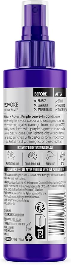 PROVOKE Touch of Silver Leavein Conditioner Protects against Heat Damage and Split Ends 150 ml - Image 2