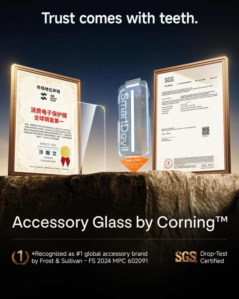 سمارت ديفل SMARTDEVIL 2 Pack Accessory Glass by Corning™ Screen Protector for iPhone - Image 3