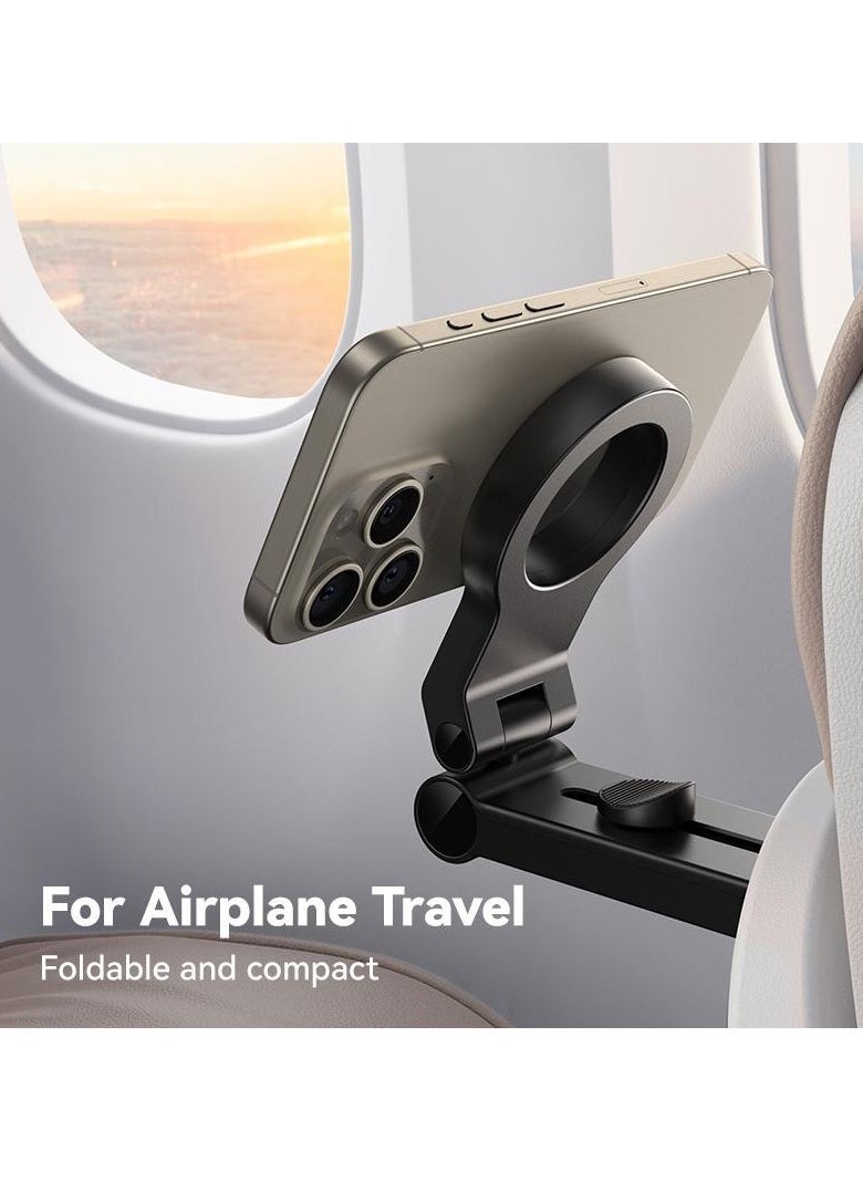 TIGER Magnetic Airplane Phone Holder – Travel Essentials | 360° Rotatable, Hands-Free Desk & Car Mount for iPhone 16 Pro Max & Smartphones | Secure & Convenient Mount for Travel, Driving & Work - Image 1
