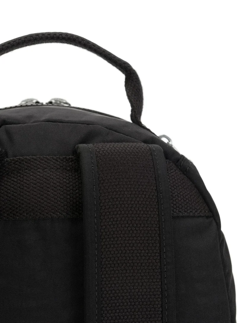 kipling  Seoul Small Unisex Backpack (With Laptop Protection) - Black Noir  | Best Price UAE