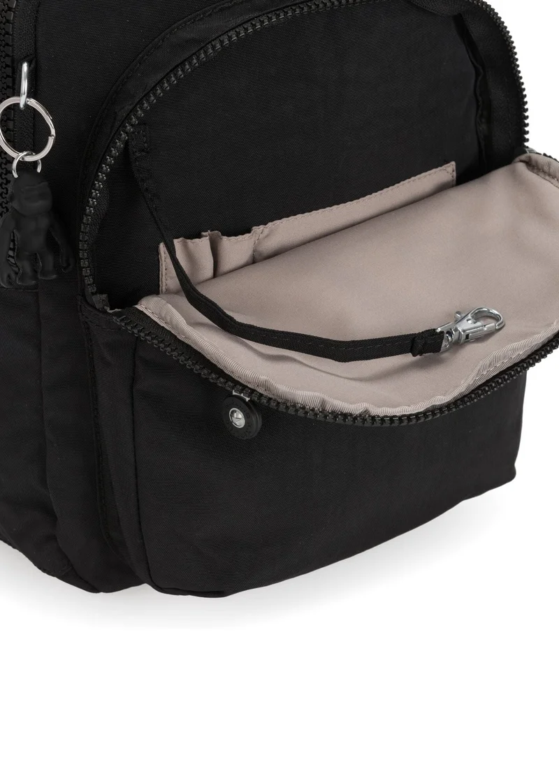 kipling  Seoul Small Unisex Backpack (With Laptop Protection) - Black Noir  | Best Price UAE