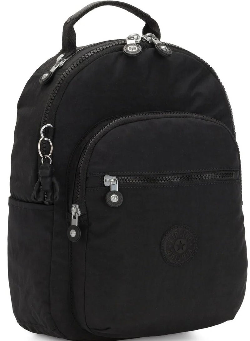 كيبلينغ حقيبة ظهر صغيرة للجنسين سوداء بحماية للابتوب - Image 4