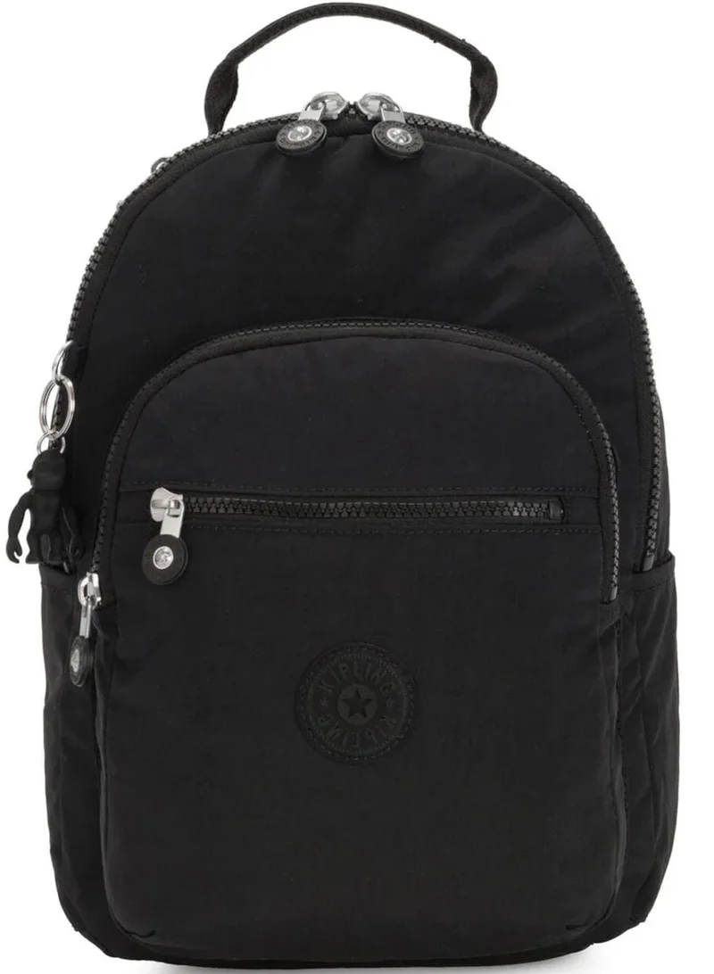 كيبلينغ حقيبة ظهر صغيرة للجنسين سوداء بحماية للابتوب