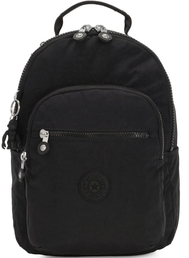 كيبلينغ حقيبة ظهر صغيرة للجنسين سوداء بحماية للابتوب - Image 1