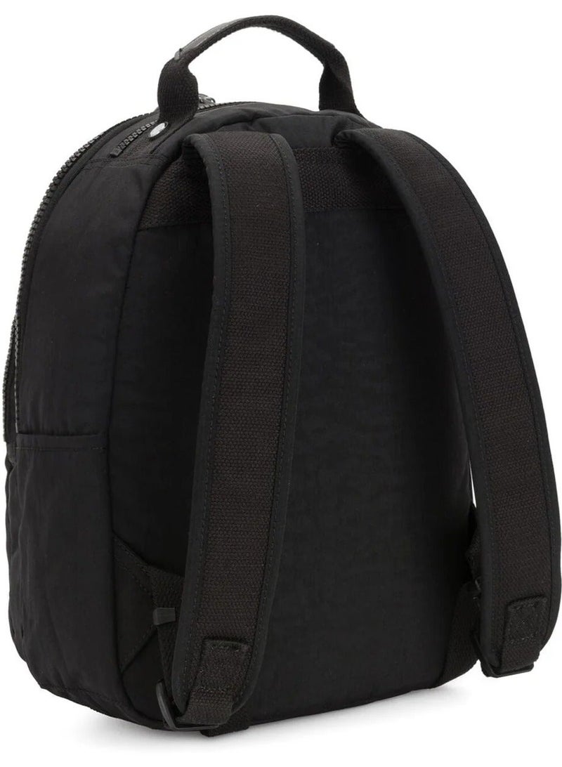 kipling Seoul Small Unisex Backpack (With Laptop Protection) - Black Noir - Image 3