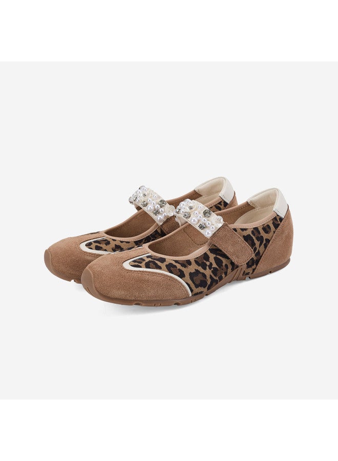 St&Sat Fashion Patchwork Sports Mary Jane Shoes Low Heel Comfortable Niche Design Round Toe Hook And Loop Women's Casual Shoes - Image 5