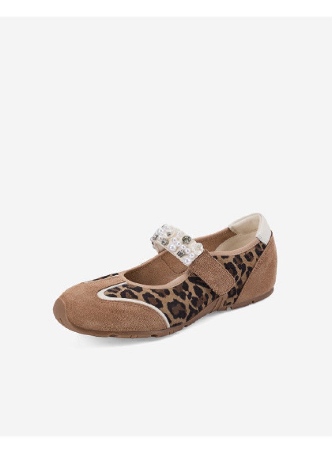 St&Sat Fashion Patchwork Sports Mary Jane Shoes Low Heel Comfortable Niche Design Round Toe Hook And Loop Women's Casual Shoes - Image 1