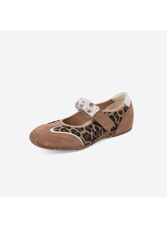 St&Sat Fashion Patchwork Sports Mary Jane Shoes Low Heel Comfortable Niche Design Round Toe Hook And Loop Women's Casual Shoes - Image 4