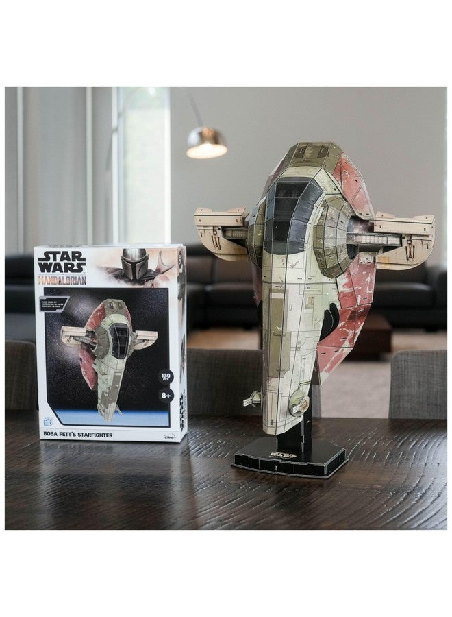 4 دي سيتي سكيب لعبة ألغاز رباعية الأبعاد - Star Wars: The Mandalorian: Boba Fett'S Starfighter - مجموعة من 130 نموذجًا ورقيًا للمراهقين والبالغين - من سن 14 عامًا فما فوق - Image 2