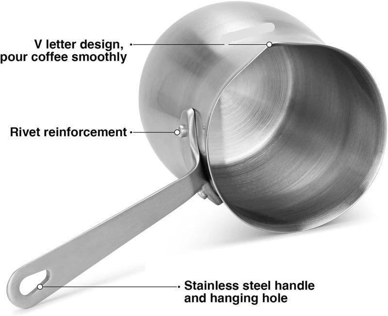 Coffee Pot Stainless Steel Kitchen Tool Milk Maker(530ml) - Image 2