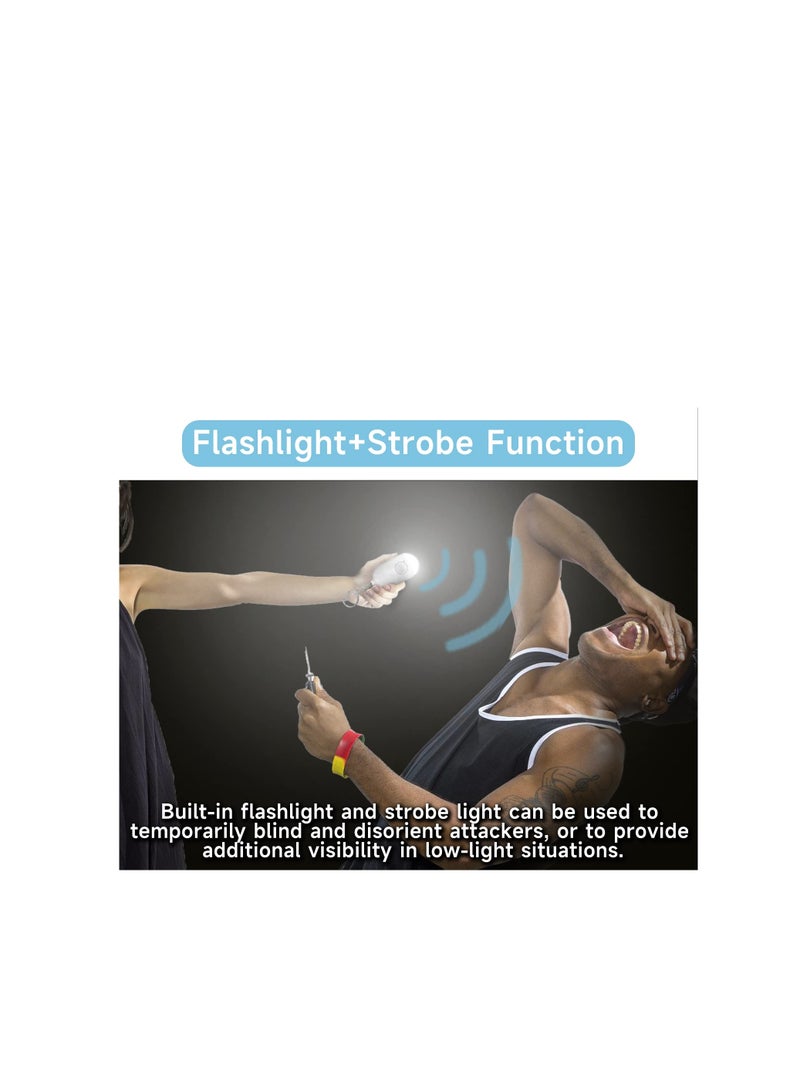 130dB Waterproof Personal Safety Alarm with LED Light, Keychain Emergency Device for Women, Kids and Seniors, Powerful Security Alarm for Personal Protection - Image 4