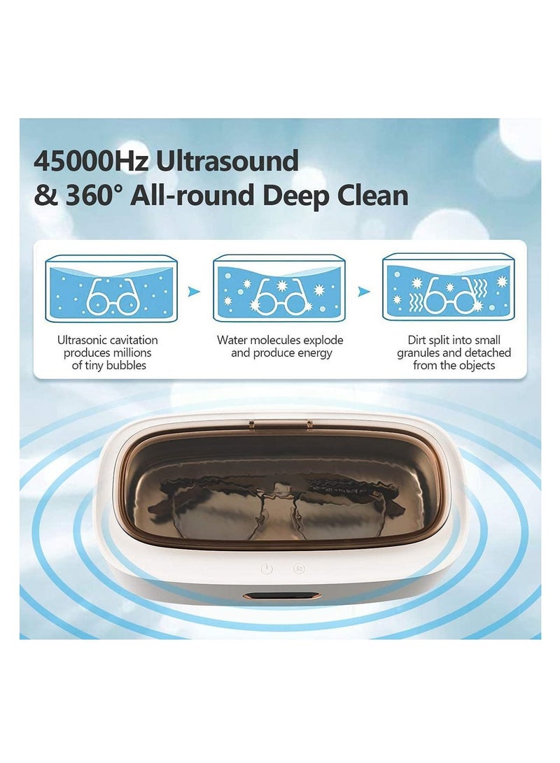 مصغرة بالموجات فوق الصوتية الأنظف مجوهرات 300ml المحمولة بالموجات فوق الصوتية الأنظف نظارات المهنية أطقم الأسنان ووتش الحلاقة القرط قلادة خاتم أداة تنظيف الأشياء الصغيرة - Image 5