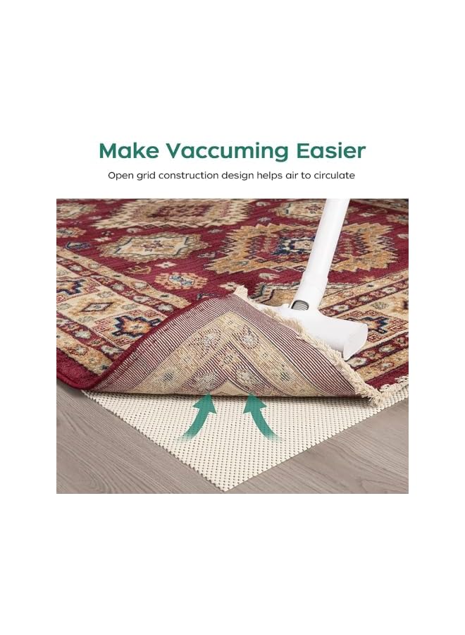 The Bros Non Slip Rug Pad Gripper, 2 x 3 Feet Rug Pad Gripper for Area Rugs, Under Carpet Anti Skid Mat for Hardwood Surface Floors, Keep Your Rugs Safe and in Place - Image 4