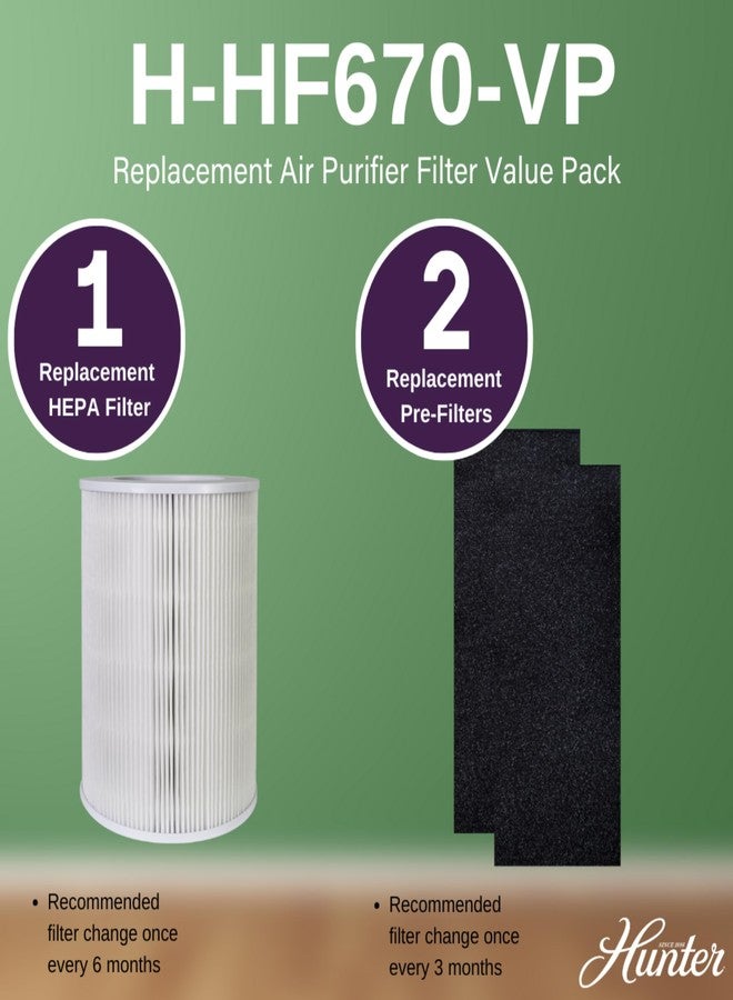 Hunter Fan H-HF670-VP Replacement Value Pack for HP670 Tower Purifier - Image 4