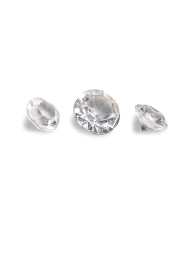 Generic Acrylic Diamond Cut Accents Clear 1/4 and 3/4 inch Mix  - Image 1