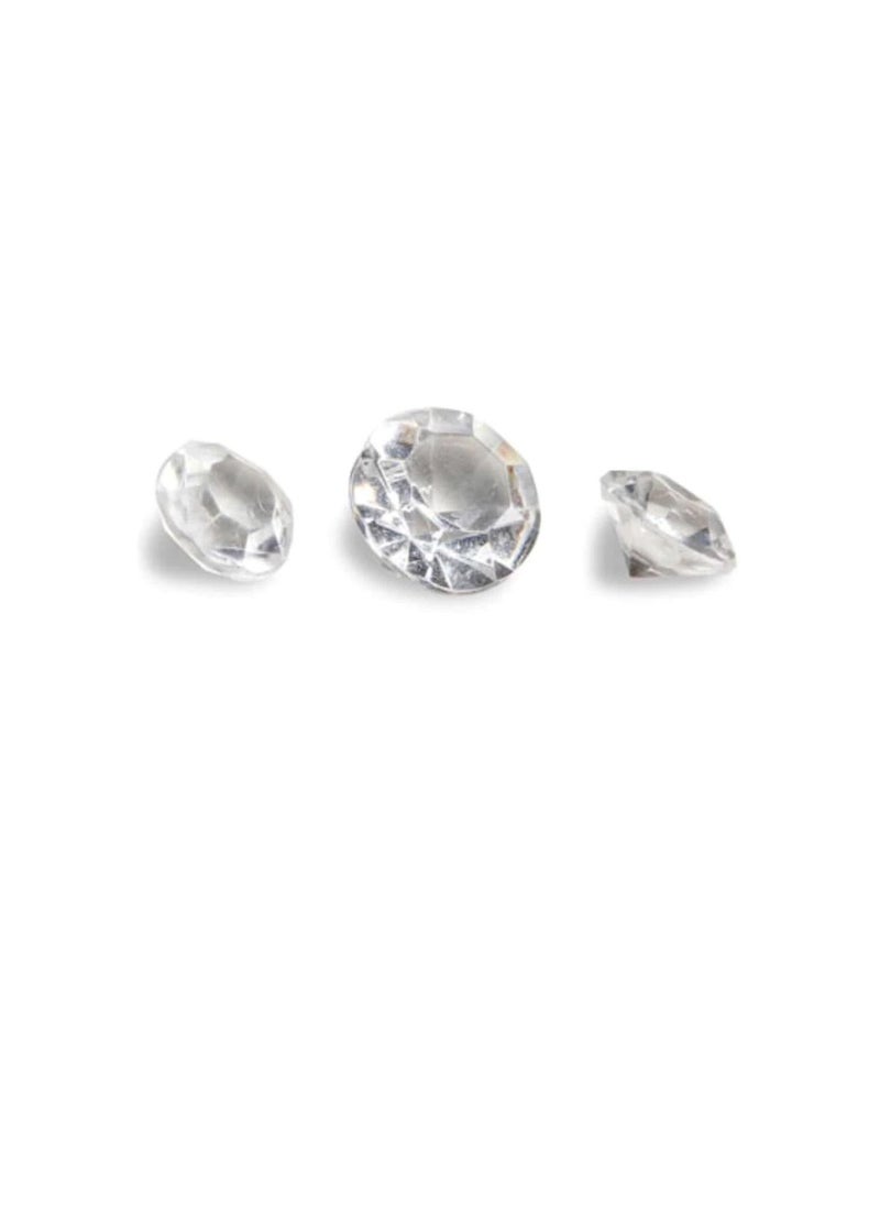 Generic Acrylic Diamond Cut Accents Clear 1/4 and 3/4 inch Mix  - Image 3