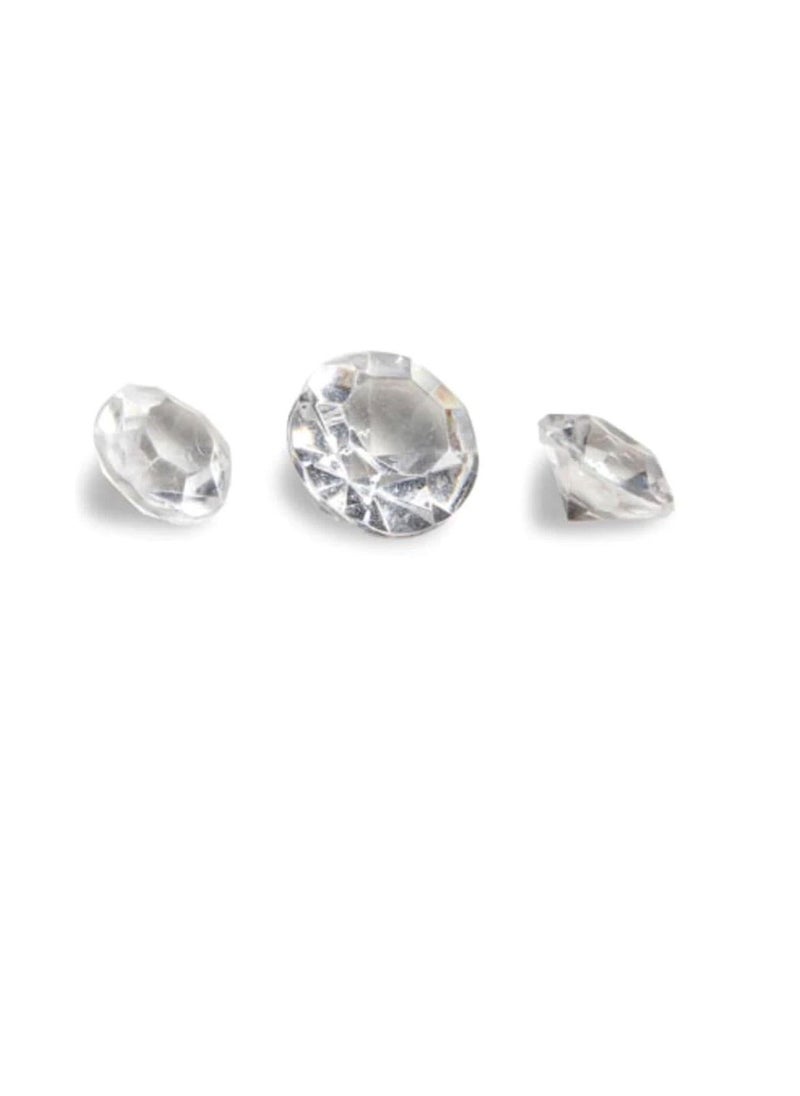 Generic Acrylic Diamond Cut Accents Clear 1/4 and 3/4 inch Mix  - Image 2
