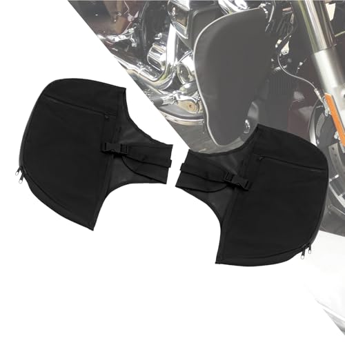 HDBUBALUS Soft Lowers Chaps Engine Guard Cover Leg Warmer Fit for Harley Touring and Trike Models Road King Street Glide Electra Glide 1980-2025 - Image 2