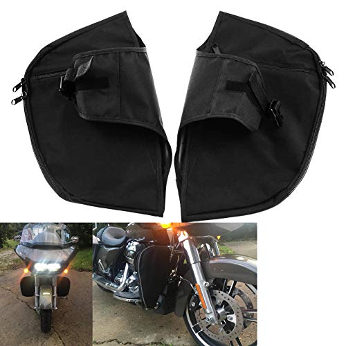 HDBUBALUS Soft Lowers Chaps Engine Guard Cover Leg Warmer Fit for Harley Touring and Trike Models Road King Street Glide Electra Glide 1980-2025 - Image 1