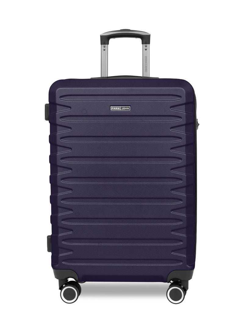 PARAJOHN AeroShield Lightweight ABS Hard Side 8 Wheels Spinner Luggage checked in  Trolley Bag with Lock 28 Inch - Navy Blue - Image 1