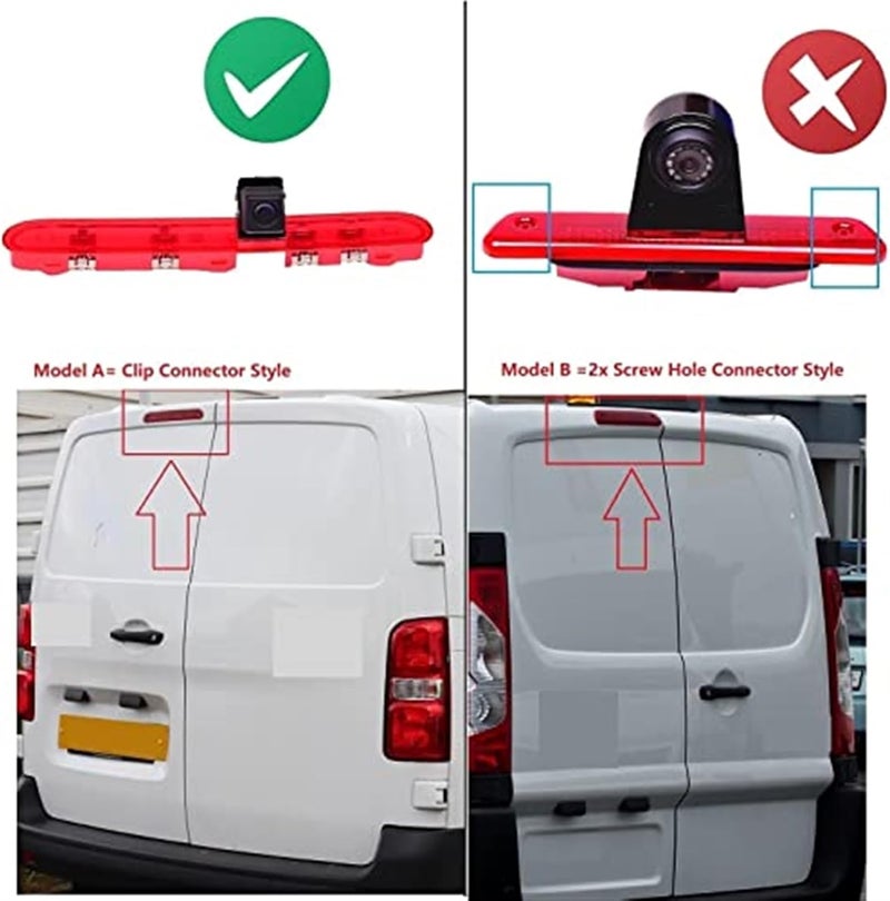Yurefax Brake Light Camera with Monitor for Peugeot and Citroen - Image 3