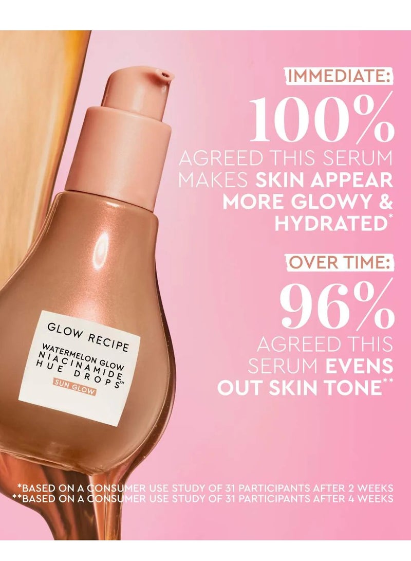 GLOW RECIPE وصفة توهج قطرات النياسيناميد الملونة من Watermelon Glow - Sun Glow، 40 مل - Image 3