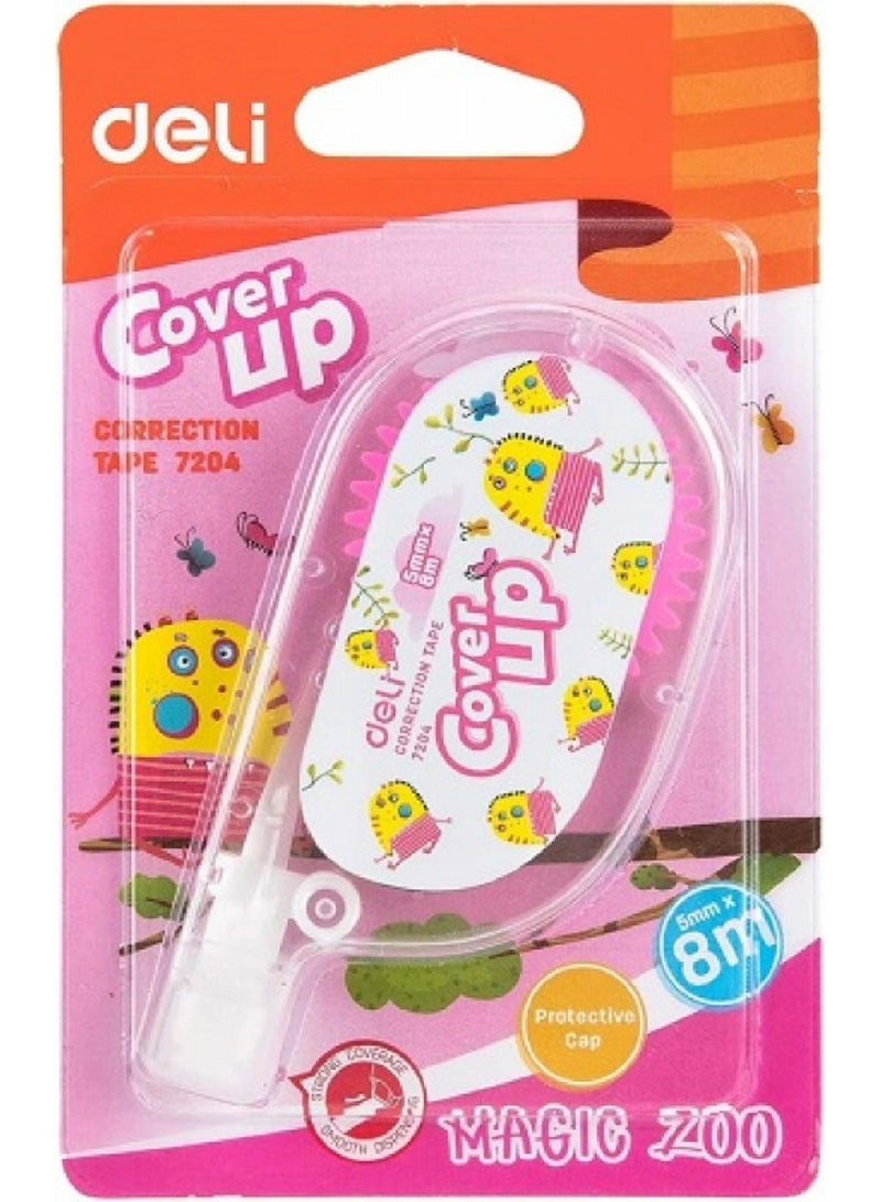 Deli Correction Tape 2-Piece 7204 8m X 5mm Multicolor - Image 1