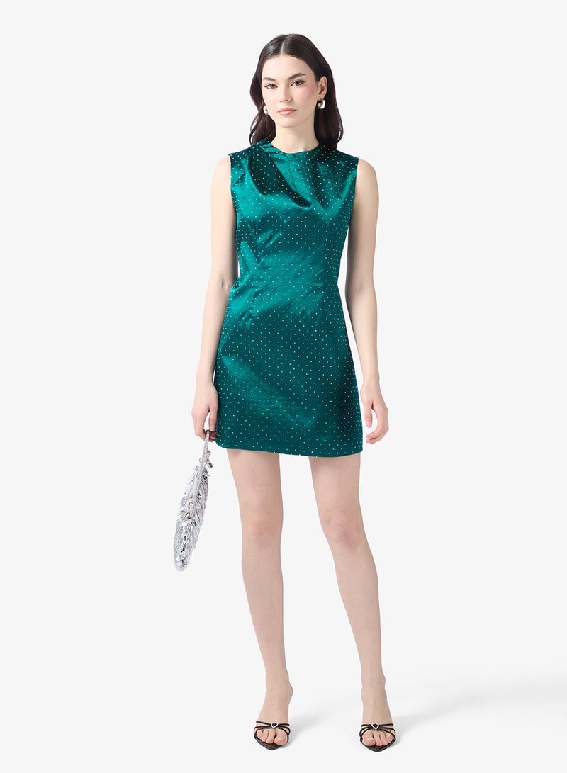 Style Cheat Hotfix Mini Dress - Image 1