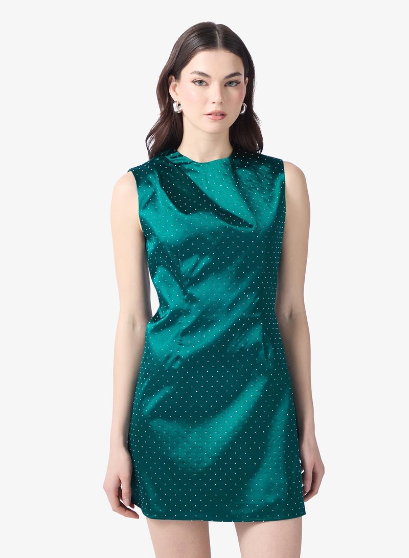 Style Cheat Hotfix Mini Dress - Image 4