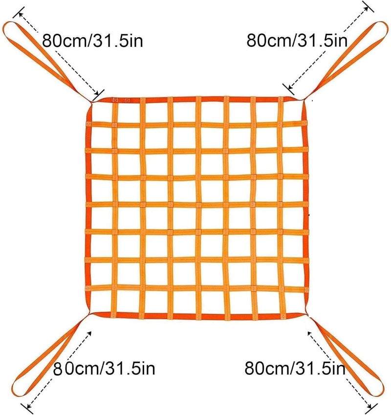 Cargo Lifting Net, Elastic Cargo Net, Helicopter/Pallet Cargo Net, Sling Lifting Net (Size : 1 X 1M/Mesh 10cm/Load 2T) - Image 4