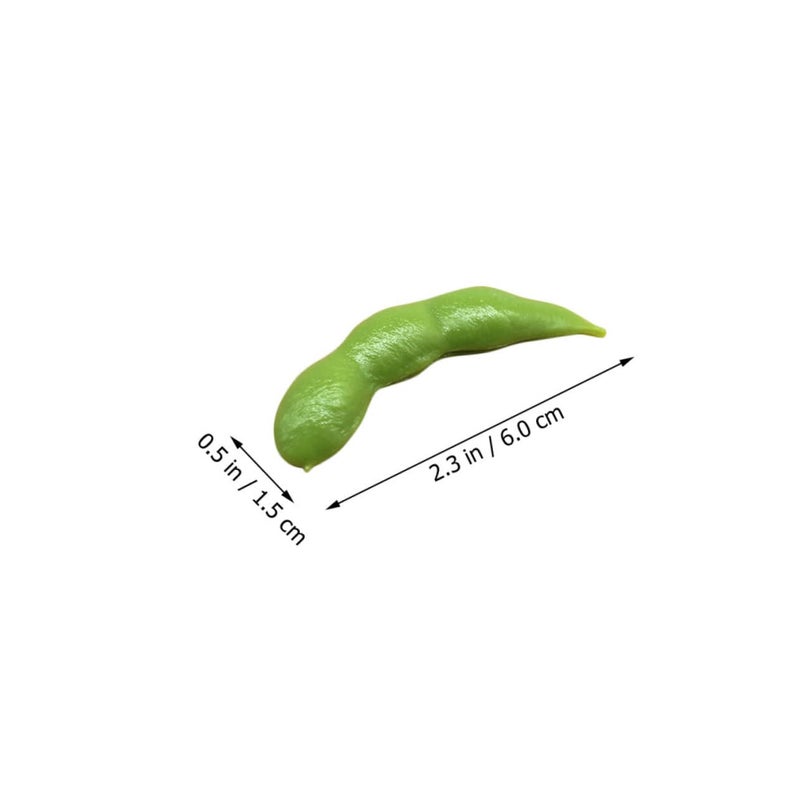 10Pcs Realistic Artificial Soybean Plastic Food Models For Early Education Cognitive Learning Desktop Decor - Image 3