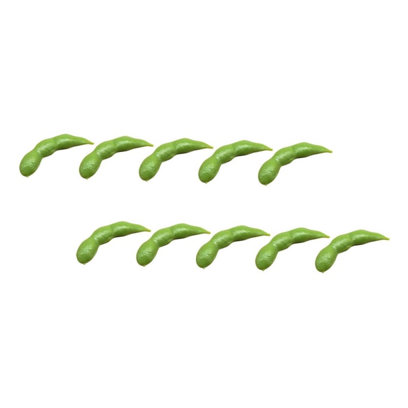 10Pcs Realistic Artificial Soybean Plastic Food Models For Early Education Cognitive Learning Desktop Decor - Image 2