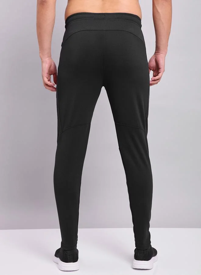 تكنوسبورت Technosport Men Solid Slim Fit Track Pants