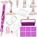 LEIYULY 19PCS Diamond Painting Pen Diamond Painting Art Drill Bead Dot Pen Kit with 6 Threaded Metal Diamond Art Tips 2 Storage BoxesA 3X Magnifying Glass Diamond Art Kits for Adults Purple - Image 2