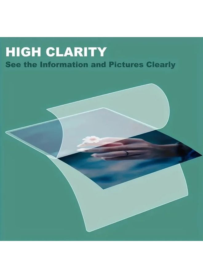 100pcs 4x2 5 Inches Photo Safe Plastic Laminating Pouches Transparent Protective Film - Image 2