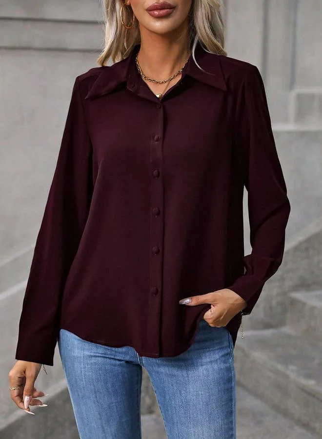 Take Two Women Long Sleeve Button-Down Shirt