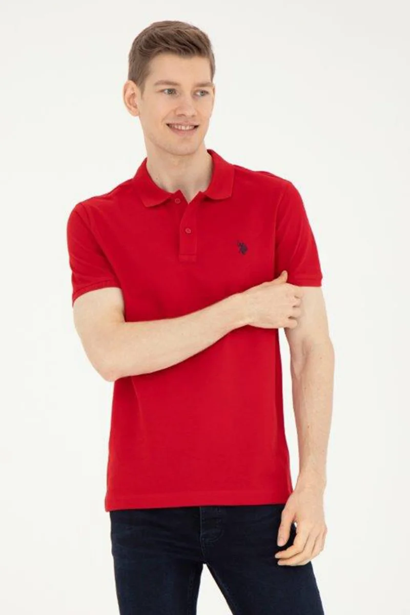U.S. Polo Assn. Base. Polo Cotton Slim Fit Polo Neck T Shirt Men's Polo Neck T Shirt G081GL0111792406