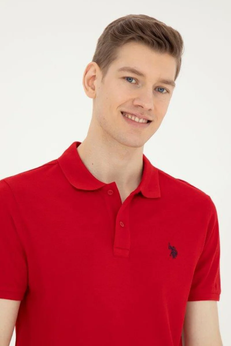 U.S. Polo Assn. Base. Polo Cotton Slim Fit Polo Neck T Shirt Men's Polo Neck T Shirt G081GL0111792406