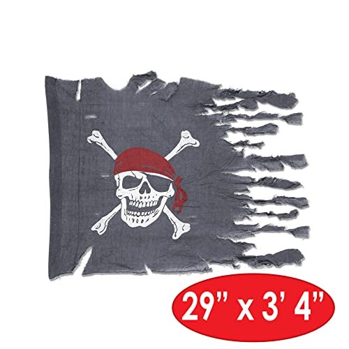 Beistle Weathered Pirate Flag Party Accessory (1 count) (1/Pkg) - Image 2