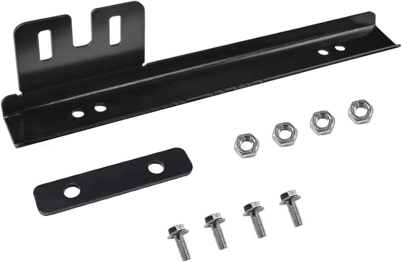 LHDOS Car License Plate Bracket Holder, Aluminum Front Bumper License Plate Relocator Frame Holder Bar, License Plate Mount Bracket Kit with Bolts and Nuts, Universal License Plate Holder (Black) - Image 1