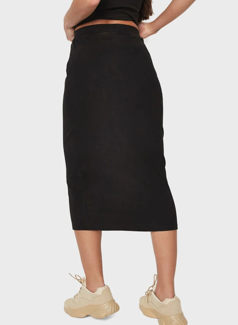 Missguided Knitted Midi Skirt